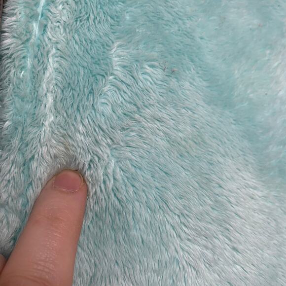 The North Face women's frosty blue Oso hoodie faux fur fleece zip up jacket XS - Picture 13 of 13